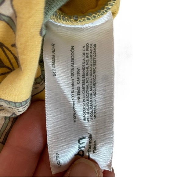 Baby clothes bundle 3 dinosaur onesie 1 gymboree jeans overalls 1 teddy bear hat - Picture 9 of 11